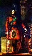 Sir David Wilkie Sir David Wilkie flattering portrait of the kilted King George IV for the Visit of King George IV to Scotland, with lighting chosen to tone down the b painting